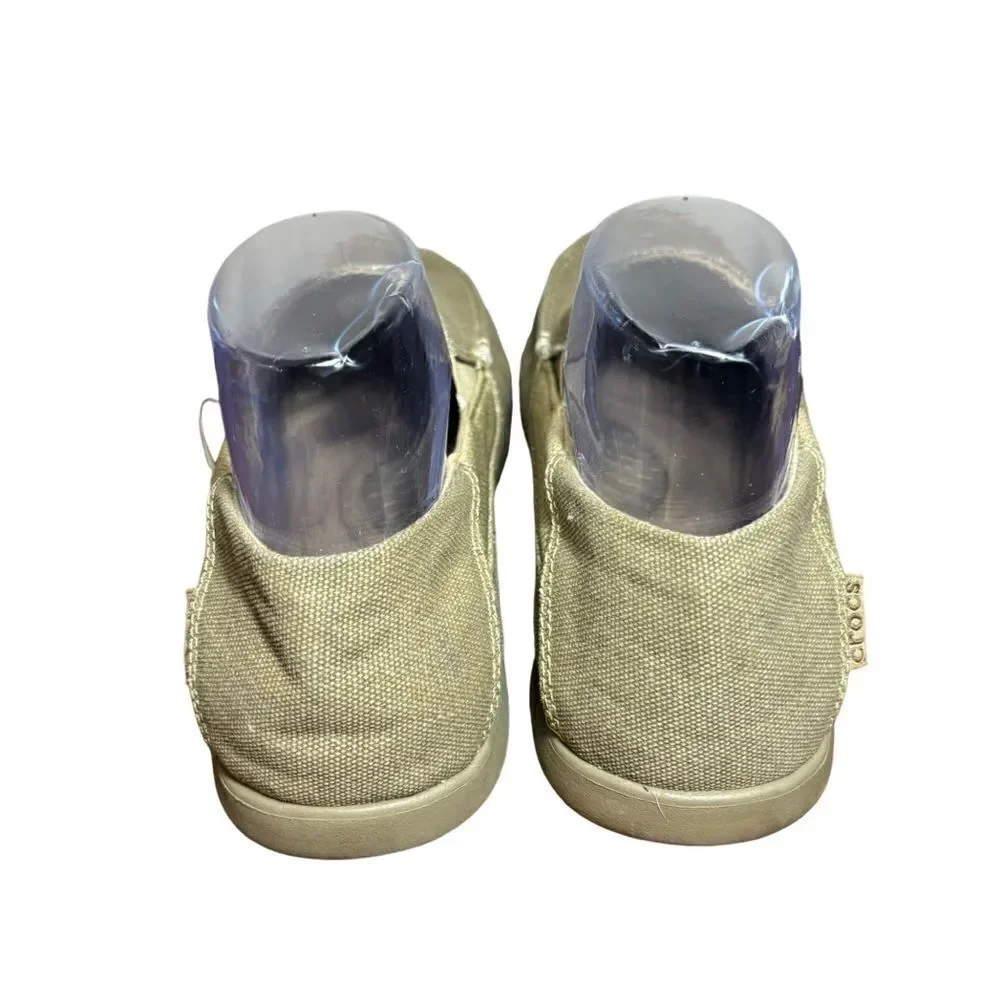 Men’s slip on tan crocs size 7